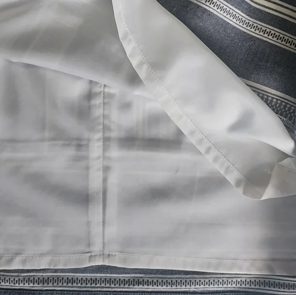 Loft, size 12 gray & cream, casual cotton skirt - Picture 5 of 8